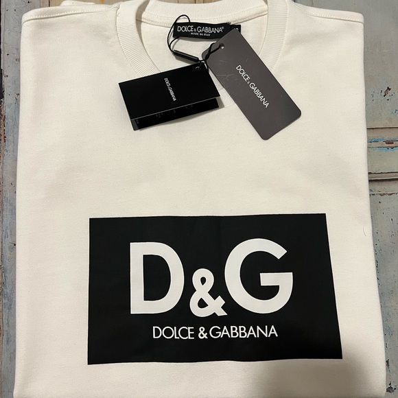 Dolce Gabbana Cotton t-shirt with d&g print M - Picture 1 of 11